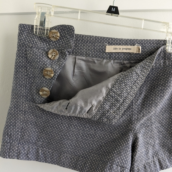Life in Progress Retro Sailor Style Button Up Shorts - Picture 4 of 7